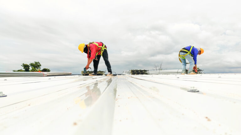 Commercial roofing repair by Titan Roofing and Construction